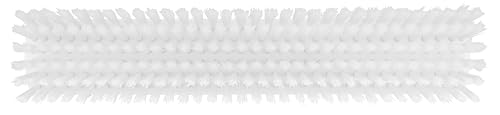 Vikan 31755 16" Heavy-Duty Push Broom, Soft/Stiff, White - color: White