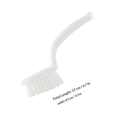 Homoyoyo Crevice Cleaning Brush Set 5pcs White Plastic Bristle Floor Gap Window Track Cleaning Tool for Home Kitchen Groove and Corner Dirt Removal