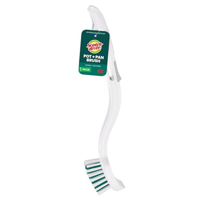 Scotch-Brite Pot Pan & Dish Brush, Scrub Brushes for Cleaning Kitchen and Washing Dishes, 1 Count