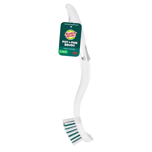 Scotch-Brite Pot Pan & Dish Brush, Scrub Brushes for Cleaning Kitchen and Washing Dishes, 1 Count