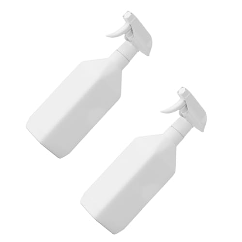 2pcs 500ml Refillable Spray Bottles Press Trigger, Plastic Square Shoulder Mist Sprayers for Household Cleaning, Plant Watering, Beauty and Hair Dressing Use