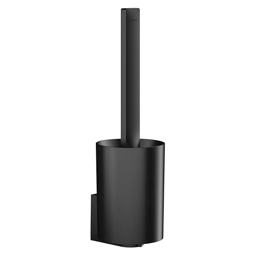 hansgrohe WallStoris Modern Toilet Brush Holder in Matte Black, 27927670 - color: Matte Black