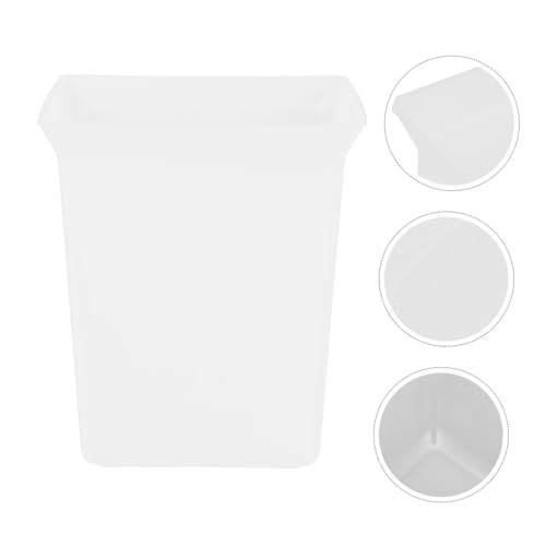 Hemobllo Portable Plastic Cleaning Caddy Compact Organizer Bin with Integrated Tool Bar for Hotel Housekeeping and Household Use Easy to Clean Sturdy Construction White - color: White