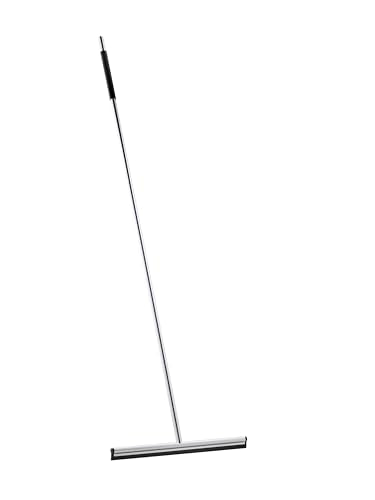 blomus Wiper, Polished, with Wall-Bracket, Stainless Steel, Silver, H 122 cm, T 36 cm