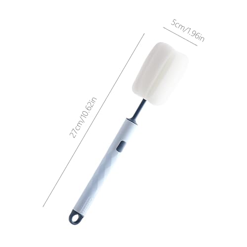 Bottle Brush，Water Bottle Cleaner Brush ，Sponge Brushes，Bottle Brushes for Cleaning，Long Handle Bottle Brush,Perfect for Bottles、 Water Bottles 、 Narrow Neck Containers(2pcs +2Sponge Refill)