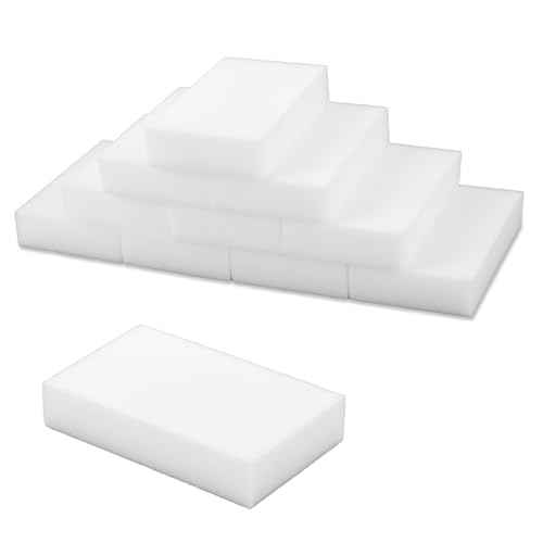 10Pcs Melamine Sponges for Multi-Purpose Cleaning Extra Thick and Long Lasting Kitchen Sponges Magic Sponge Erasers for Bathtub, Floor, Baseboard, Bathroom, Kitchen and Wall Cleaner