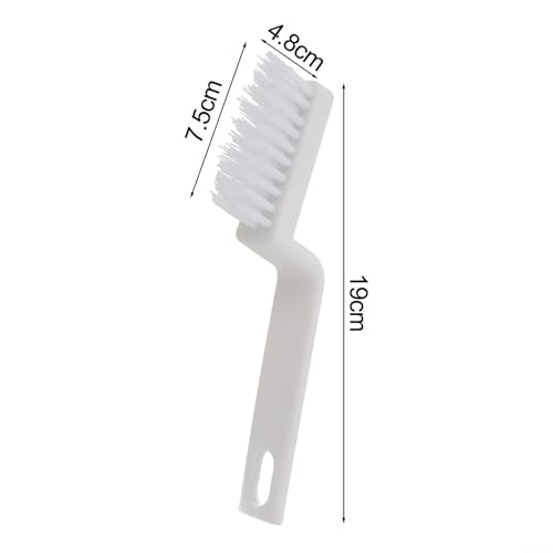Grout Cleaner Brush with Stiff Bristles for Tile Joints and Crevices Angled Design Scrubber for Bathroom Kitchen Window Tracks Blinds Car Vents Shower Door Tracks and Other Tight Spaces(Flat head) - size: Flat head