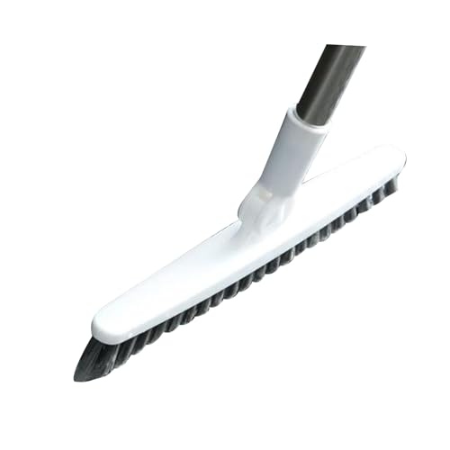 Aramox Long Handle Crevice Brush, Thoroughly Floors and Tile Grout, Effectively Remove, Easy to Hard to Corners and Drains, with Sturdy Plastic, for Bathrooms Kitchens and Toilets (White 120cm) - size: White 120cm