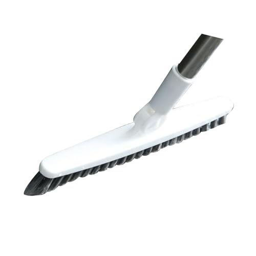 Aramox Long Handle Crevice Brush, Thoroughly Floors and Tile Grout, Effectively Remove, Easy to Hard to Corners and Drains, with Sturdy Plastic, for Bathrooms Kitchens and Toilets (White 88.5cm) - size: White 88.5cm