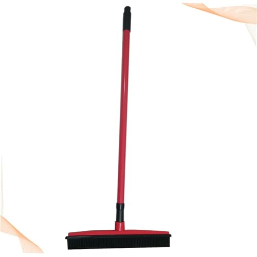 Beaupretty PET Hair Removal Broom Long Handle Rubber Carpet Scraper for Dog Hair Cleaning Easy to Use Mop for Windows and Home Cleaning