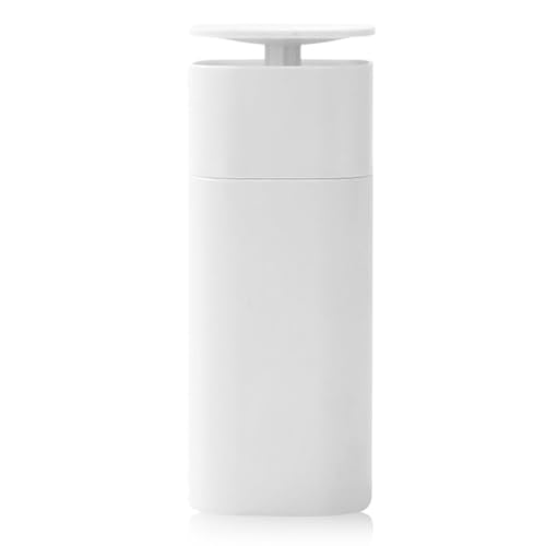 Pump Dispenser Bottle, Top Push Down Squeeze Liquid and Hand Soap Dispenser Refillable Dishwashing Bottles for Kitchen and Bathroom (White) - color: White