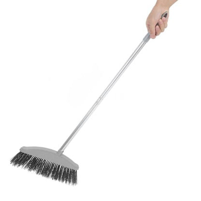 OSALADI Heavy Duty Outdoor Sweeping Broom with Long Ergonomic Handle Soft Bristle Dust Brush for Floor and Pet Hair Cleaning Rotatable Handle Household Cleaning Tool