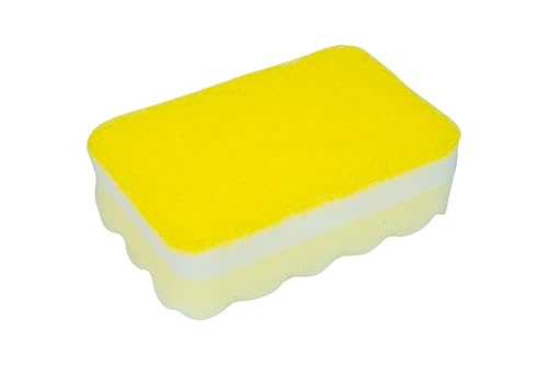 Fabuloso Scratch-Free Kitchen Dish Sponges, Rainbow Cellulose Scrubber Sponge with Scouring Pad for Dishes, Pots, Pans, Counters and Sinks, Tough on Messes, 4.25 x 2.75 x 1.25 in, 12 Count - color: Rainbow, size: 12 Count (Pack of 1)