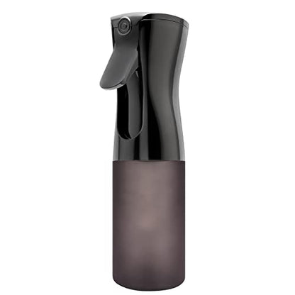 2Pcs Continuous Mist Spray Bottle – Ultra Fine Continuous Spray Bottle Hair Water Ultra Fine Mister Sprayer Propellant Free for Hairstyling, Cleaning, Plants, Misting (black)