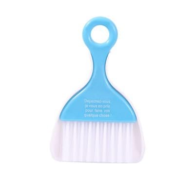 Creative Mini Broom & Dustpan Set, Desktop Cleaning Brush for Computer Keyboard, Small Sweeping Kit for Home Office Desk Tidy (Blue) - color: Blue