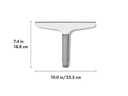 Household Squeegees with Silicone Blade, 10-Inch Shower Door Wiper with Non-Slip Handle & Hanging Hook, Streak-Free Window Cleaner for Glass, Tiles & Car Windows