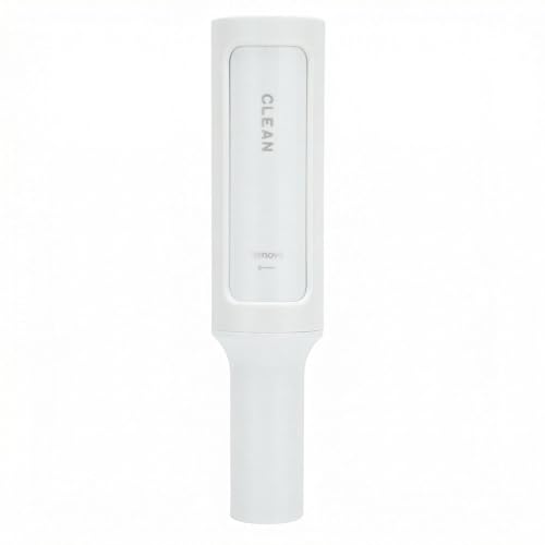 Lint Roller for Clothes Reusable Rotating Dust Brush with Self Cleaning Chamber Pet Fur Collector for Jackets Sofa Upholstery Travel Kit White 1pc - color: White