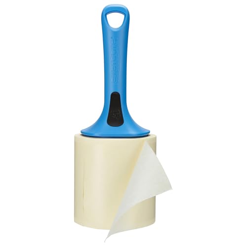 Evercare Jumbo Lint Roller, 60‑Sheet Extra‑Large Adhesive Roller with Blue Handle for Pet Hair & Lint