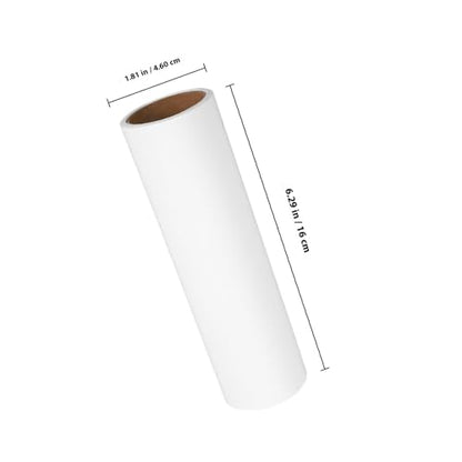 VALICLUD 38mm Inner Diameter Lint Roller Refills 10 Rolls White Sticky Adhesive Sheets for Pet Hair Remover Clothes Bedding Car Seat Cleaning