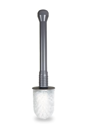 Master Plunger 500 & Toilet Brush Combo Set – Heavy-Duty Gray Toilet Plunger with High-Efficiency Brush and Holder – Durable, Compact Bathroom Cleaning Kit - color: Gray