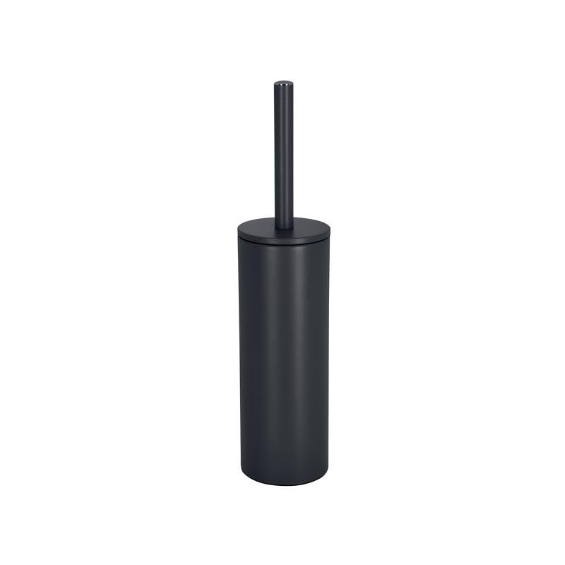 Spirella Toilet Brush with Stainless Steel Support Akira matt, Metal, Black/White, 40 x 9.5 x 9.5 cm - color: Black/White