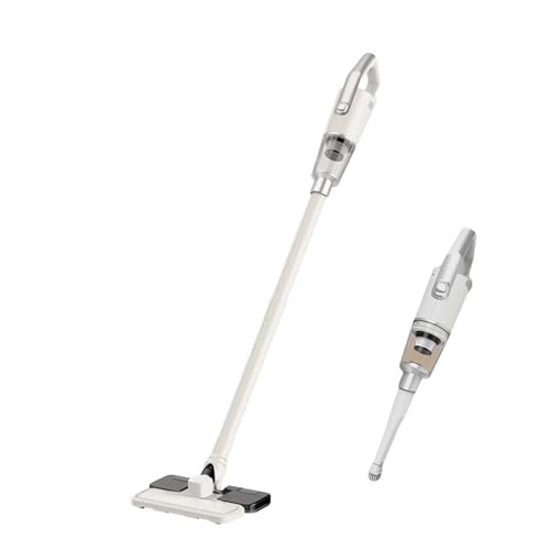 Cordless Stick Wet Dry Vacuum Cleaner with Mop, 15000pa Suction Lightweight Stick Vacuum Mop All in One, Handheld Vacuum Household Upright Vacuum Cleaner and Mop Combo for Hard Floor Pet Hairs (White) - color: White