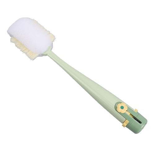 RiToEasysports Bottle Brush 5 in 1 Water Bottle Cleaner Brush with PP ABS Nylon Silicone and 304 Stainless Steel, Crevice Sponge U Shape Straw Brushes with Stand Base for Cups Lids (Green) - color: Green