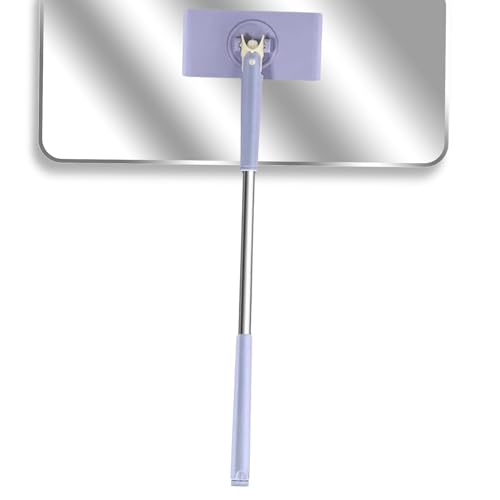 Zero S nap Grip Mini Mops, Retractable Ga p Dust Cleaner Flat Mops with 360° Rotating Head & Sweeping Cloths for Gaps & Multi- for Kitchen Bathroom Car Floor Home - color: Purple-l