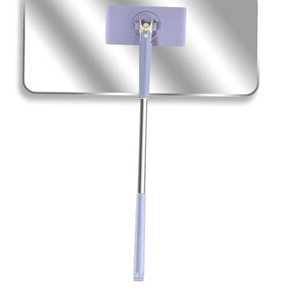 Zero S nap Grip Mini Mops, Retractable Ga p Dust Cleaner Flat Mops with 360° Rotating Head & Sweeping Cloths for Gaps & Multi- for Kitchen Bathroom Car Floor Home - color: Purple-m