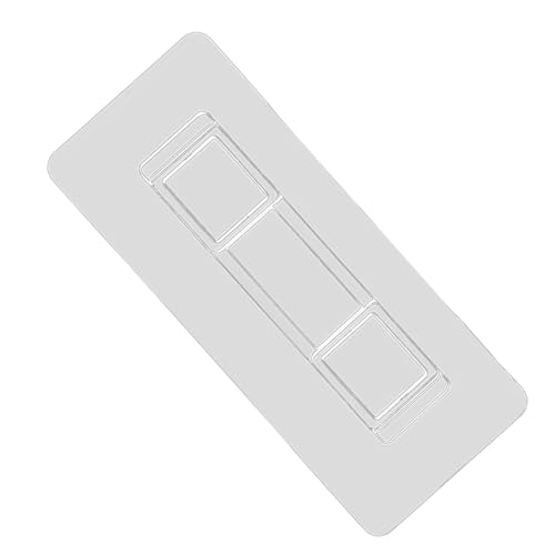 6 PCS Adhesive Toothbrush Holders Wall Mounted Sticky Pads, Rectangular Shower Caddy Adhesive Replacement ,Strongly Waterproof Traceless Adhesive Hooks, No Drilling for 3.7 to 3.9 In Hanging Mouths
