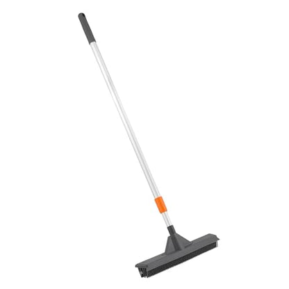 Silicone Window Washer Squeegee Broom, Per Hair Remover, Carpet Cleaning, Car Squeegee, 35"-65" Telescopic Handle - size: Broom - 35"-65" Handle