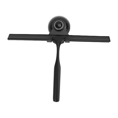 Stainless Steel Squeegee, All Purpose Shower Window Squeegee with Comfortable Non Slip Grip, for Glass Doors Tiles Windows Mirrors Home Commercial Automotive (Black) - size: Black