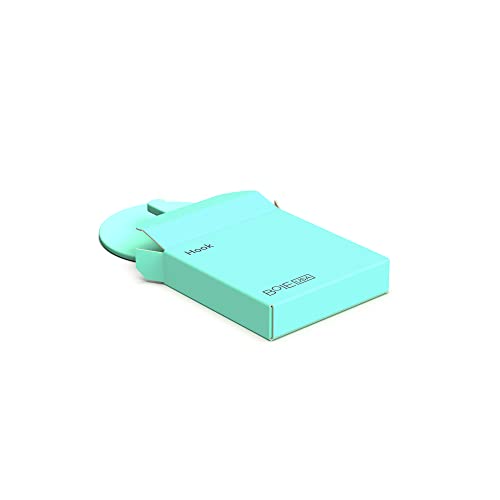 Boie USA Bathroom Hook - for Hanging Shower or Bathroom Tools Like Loofahs and Scrubbers. Shower Hook for Loofah, Wash Cloths, and All Bath Tools. Easy to Remove (Mint) - color: Mint