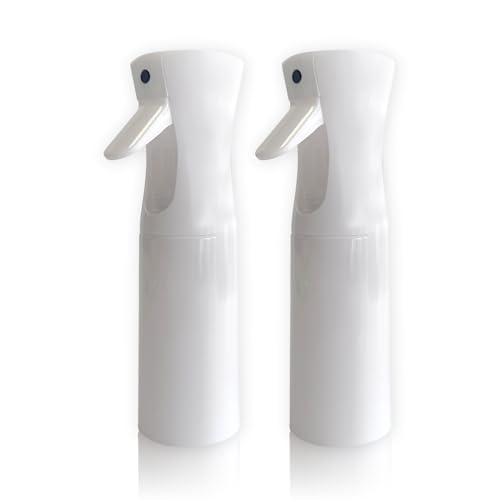 Spray Bottle for Hair Continuous Ultra Fine Mist (200ml) 360° Multi Spray Bottle for Plants, Cleaning, Skin Care Leakproof & Durable 2 Pack - color: Pure White, size: 200ml-2 pack