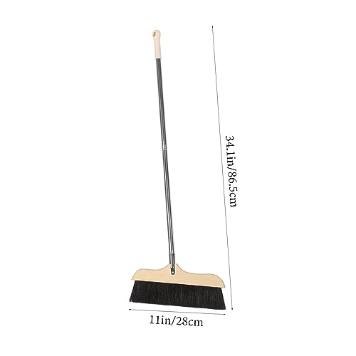 ABOOFAN Long Handle Soft Bristle Broom for Home and Office Floor Cleaning Static Dust Brush with Hanging for Kitchen Garage and Hard to Reach Corners