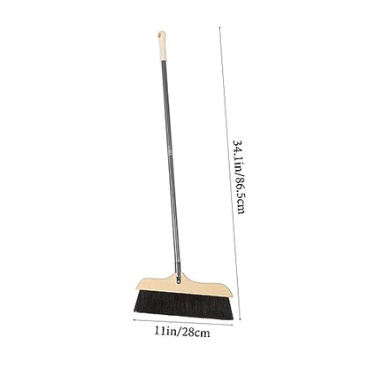 ABOOFAN Long Handle Soft Bristle Broom for Home and Office Floor Cleaning Static Dust Brush with Hanging for Kitchen Garage and Hard to Reach Corners
