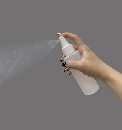 ljdeals 4 oz Plastic Spray Bottles, Fine Mist, Refillable, Reusable Empty Bottles for Household Use, Essential Oils, Perfumes, Travel Size, Pack of 2, Made in USA