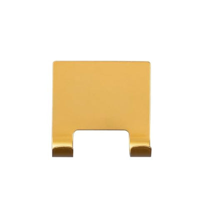 J&V TEXTILES All-Purpose Stainless Steel Shower Squeegee for Glass Doors with Adhesive Hooks, Squeegee for Shower Glass, Bathroom Household Cleaner Tool, 10 Inch (Gold) - color: Gold