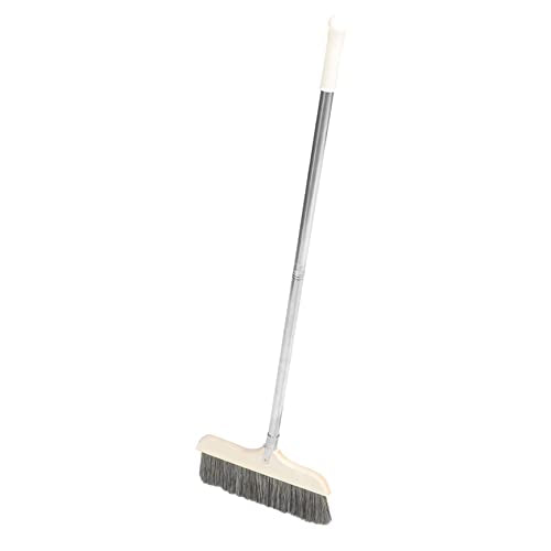 Beavorty Detachable Soft Bristle Broom with Long Handle Lightweight Indoor Cleaning Tool for Home Office Easy to Store Hardwood Floors and Carpets Space Saving Design