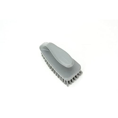SPARTA Scrub Brush with Iron Shaped Handle and Stiff Bristles, Heavy Duty Scrubber Brush for Kitchen, Bathroom, Shower, Tile, Sink, Carpet and Bakepans, Polypropylene, 6 Inches, Gray, (Pack of 6) - color: Gray, size: 6 Inches (Pack of 6)