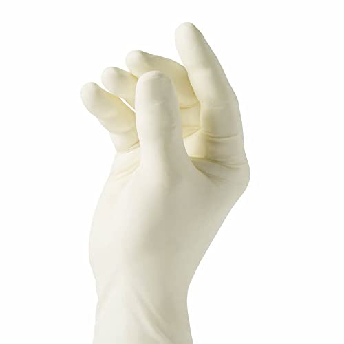 Curad Comfort Wear Latex Exam Gloves, Powder-Free, One Size Fits Most, 100 count - size: 1 Box (100 Count)
