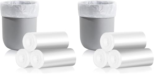 CHARMOUNT 4 Gallon Trash Bag - Unscented 4 Gallon Garbage Bags for Bathroom, Kitchen, Bedroom, 105 Count (15 Liter) … (Pack of 2) - size: 105 Count (Pack of 2), style: 4 Gallon