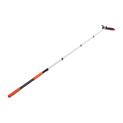 MAVIS LAVEN Solar Panel Brush Kit, ABS PC Aluminum Nylon Hairs Water Fed Window Cleaner with 12ft Telescoping Pole, 35cm Brush for Roof RV Gutter Boat Deck Cleaning