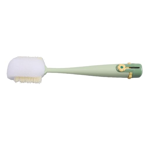 RiToEasysports Bottle Brush 5 in 1 Water Bottle Cleaner Brush with PP ABS Nylon Silicone and 304 Stainless Steel, Crevice Sponge U Shape Straw Brushes with Stand Base for Cups Lids (Green) - color: Green