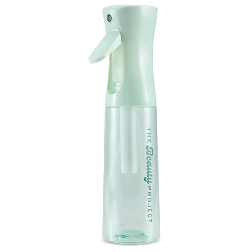 Spray Bottle Mister for Hair - Continuous Mister, Fine Water Mist, Trusted by Professional Salons & Barbers, 10.1oz - Clear Bottle (Sage) - color: Sage