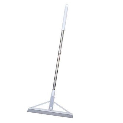 Magic Squeegee Broom for Floor - Multifunction Rubber Brooms with 41" Adjustable Handle Household Cleaning Sweeper for Pet Hair, Carpet, Water