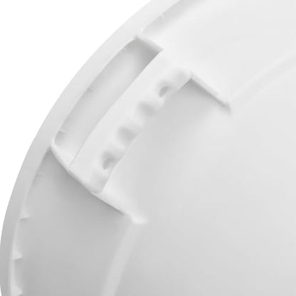 Global Industrial Commercial Round Trash Can, 20 Gallon Capacity, Plastic Garbage Can, Indoor and Outdoor Utility Trash Can, White, 19" W x 22-1/2"H, No Lid - color: White