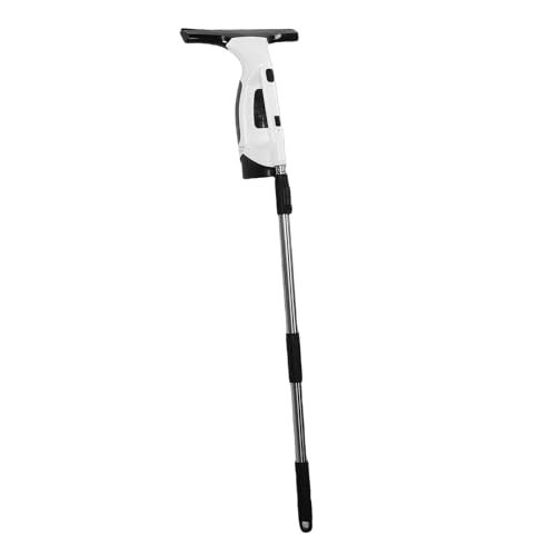 Jiawu Electric Window Cleaner, Cordless Handheld Strong Suction Window Vacuum, Squeegee with Spray Bottle and Wastewater Collection for Windows Tiles Mirror Car