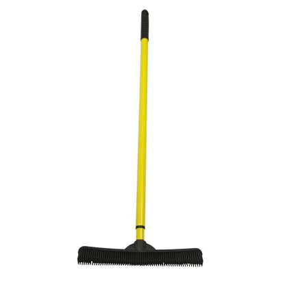Pet Hair Remover Broom, Rubber Bristle Brush for Removing Dog & Cat Hair from Carpet, Furniture & Floors