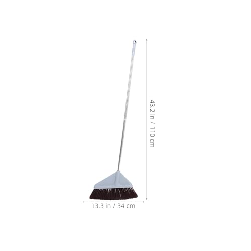 Beaupretty Heavy-Duty Floor Sweeper Broom with Wide Head No-Bend Design for Outdoor Patio Garage Concrete Indoor Home Office Kitchen Cleaning